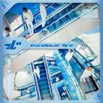 『13ELL & Lunv Loyal - Escalator Life』収録の『Escalator Life』ジャケット