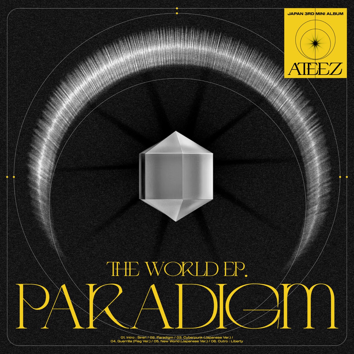 『ATEEZ - New World (Japanese Ver.)』収録の『THE WORLD EP․PARADIGM』ジャケット