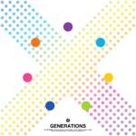 『GENERATIONS - NOW or NEVER』収録の『X』ジャケット