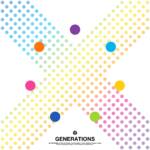 『GENERATIONS - Fiction』収録の『X』ジャケット