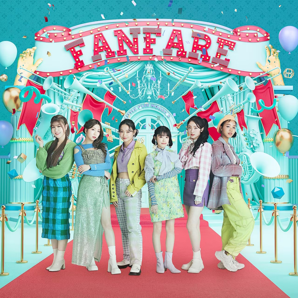 Cover art for『Little Glee Monster - HELLO NEW DAY』from the release『Fanfare』