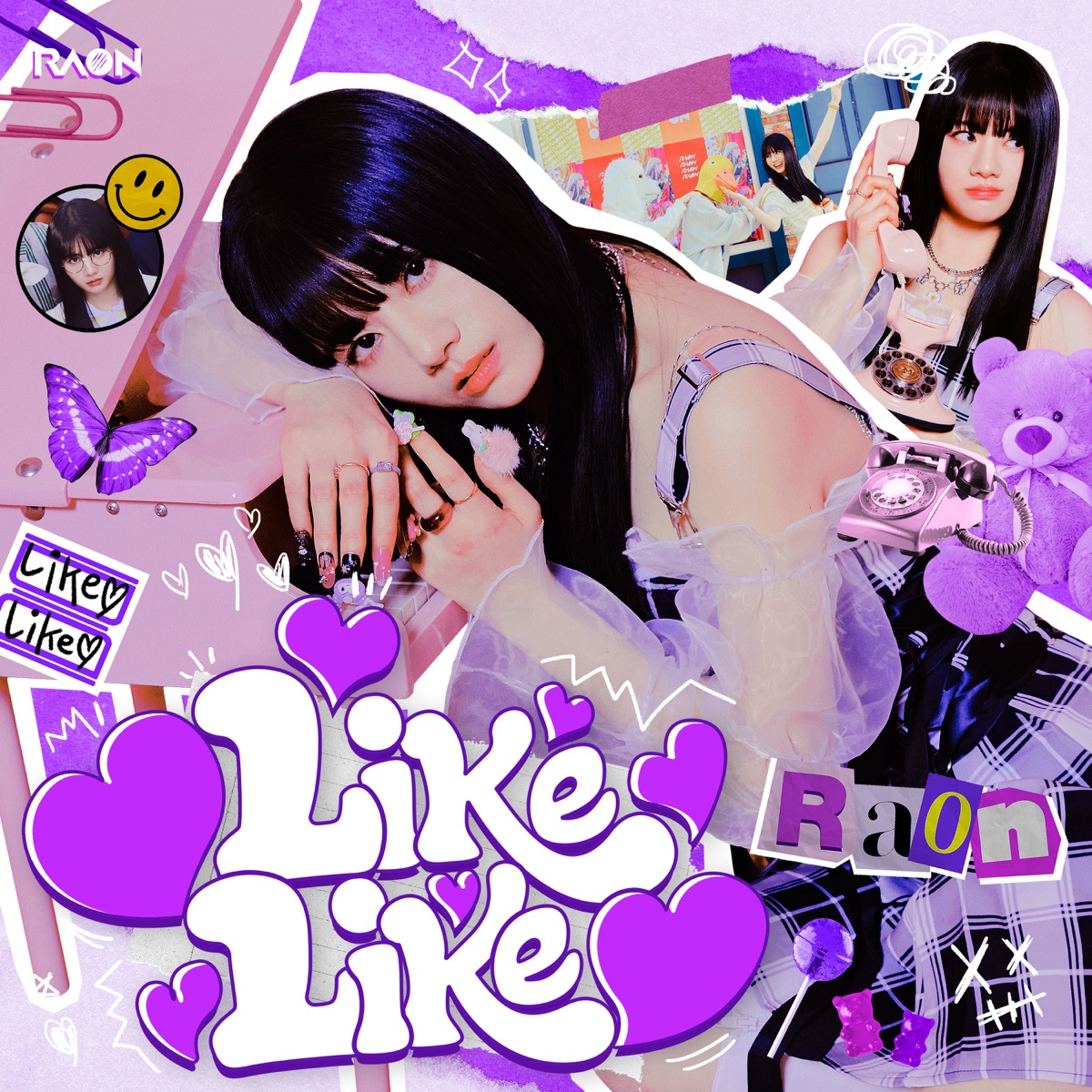 『Raon - ♡Like Like♡』収録の『♡Like Like♡』ジャケット
