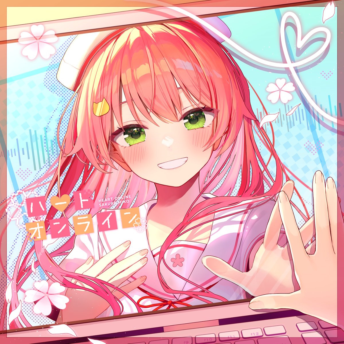 Cover art for『Sakura Miko - Heart Online』from the release『Heart Online』