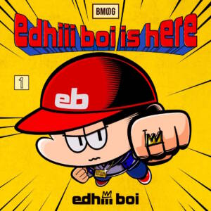 『edhiii boi - 宇宙』収録の『edhiii boi is here』ジャケット