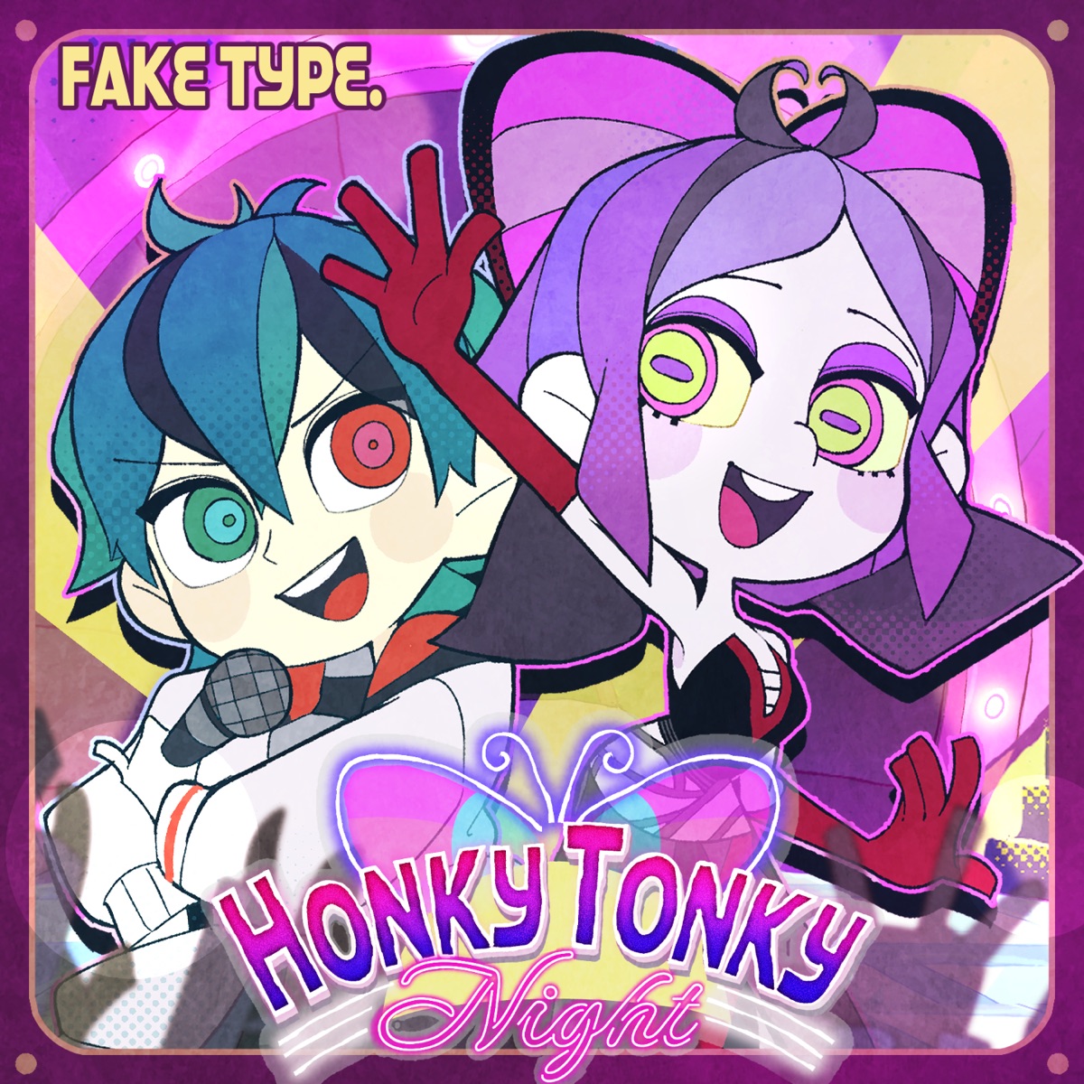 Cover art for『FAKE TYPE. - Honky Tonky Night (feat. KANKAN)』from the release『Honky Tonky Night (feat. KANKAN)』