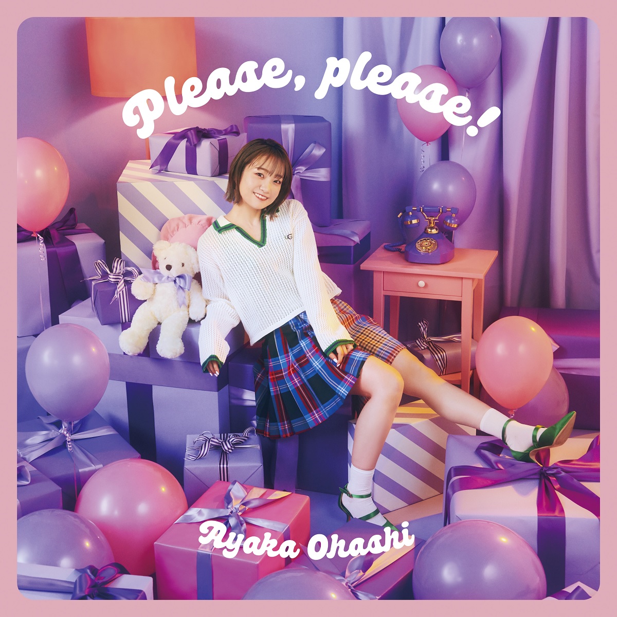 『大橋彩香 - Please, please!』収録の『Please, please!』ジャケット