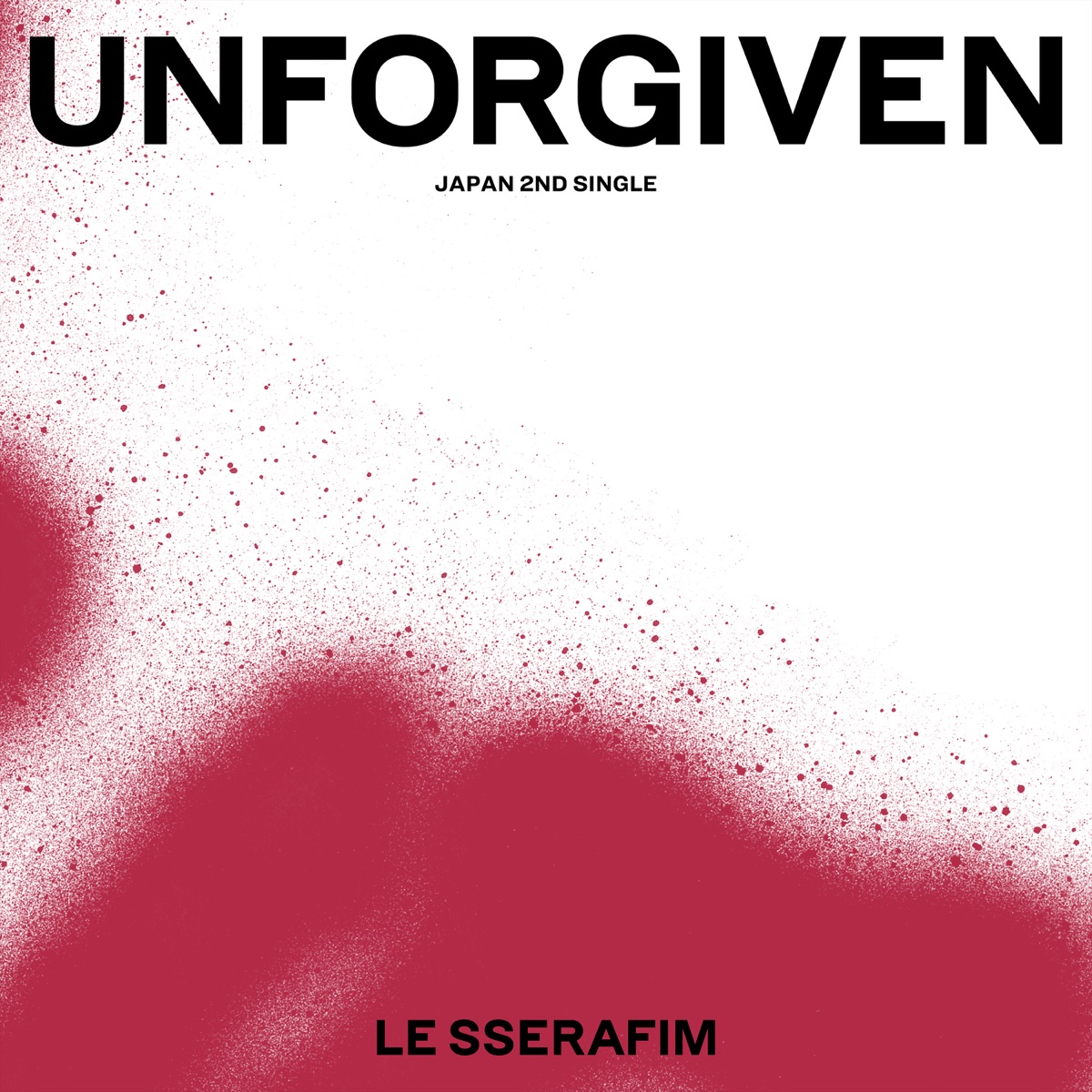 『LE SSERAFIM - UNFORGIVEN (feat. Nile Rodgers, Ado) -Japanese ver.-』収録の『UNFORGIVEN (Japan 2nd Single)』ジャケット