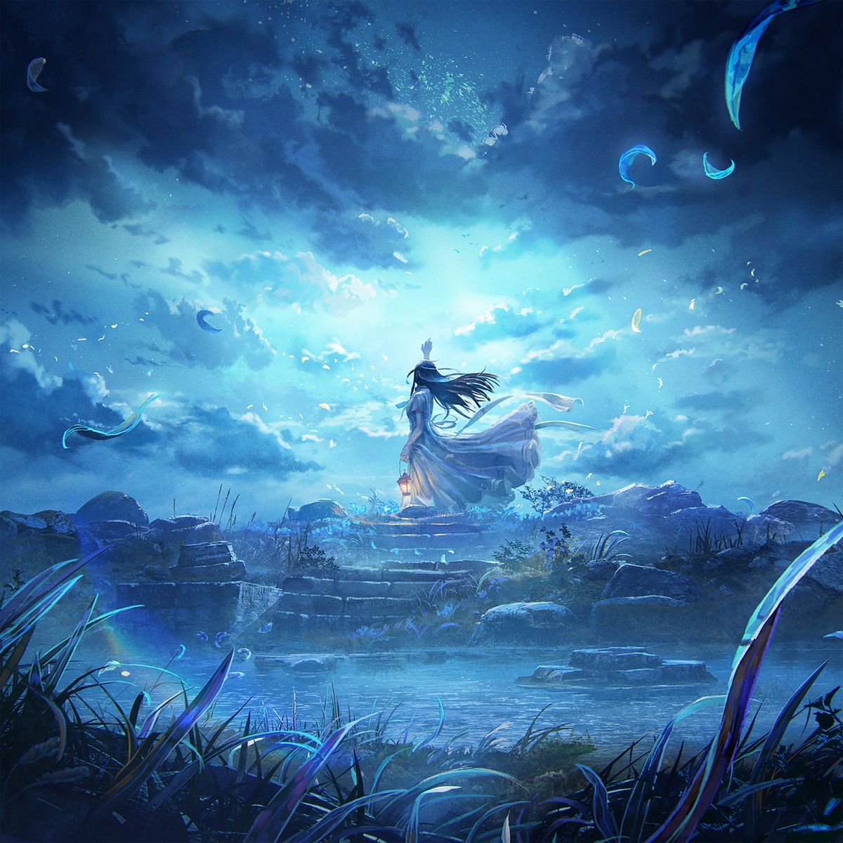 Cover art for『Sizuk - 蒼い孤島 feat. AYAME (from AliA)』from the release『Aoi Kotou feat. AYAME (from AliA)