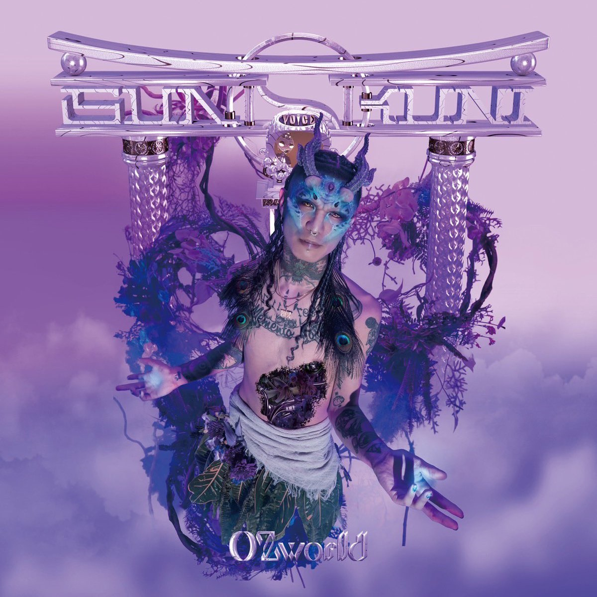 『OZworld - MIKOTO 〜SUN NO KUNI〜 feat. 唾奇 & Awich』収録の『SUN NO KUNI』ジャケット