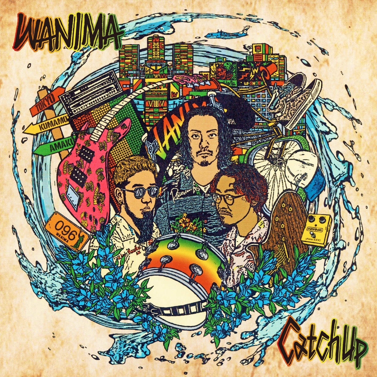 Cover art for『WANIMA - Natsuake』from the release『Catch Up』