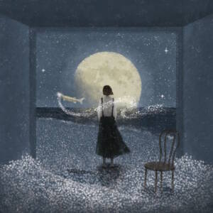 Cover art for『Yorushika - Moonbath』from the release『Moonbath』