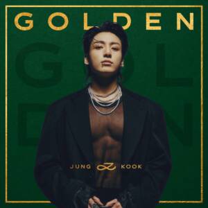 『Jung Kook - Standing Next to You』収録の『GOLDEN』ジャケット