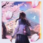 Cover art for『tuki. - Sakura Kimi Watashi』from the release『Sakura Kimi Watashi』