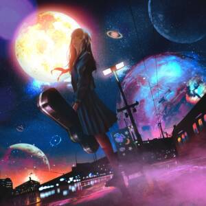 Cover art for『tuki. - At Hoshimachi Station』from the release『At Hoshimachi Station』
