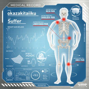 『岡崎体育 - Suffer』収録の『Suffer』ジャケット