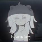 『獅白ぼたん - boundary』収録の『boundary』ジャケット
